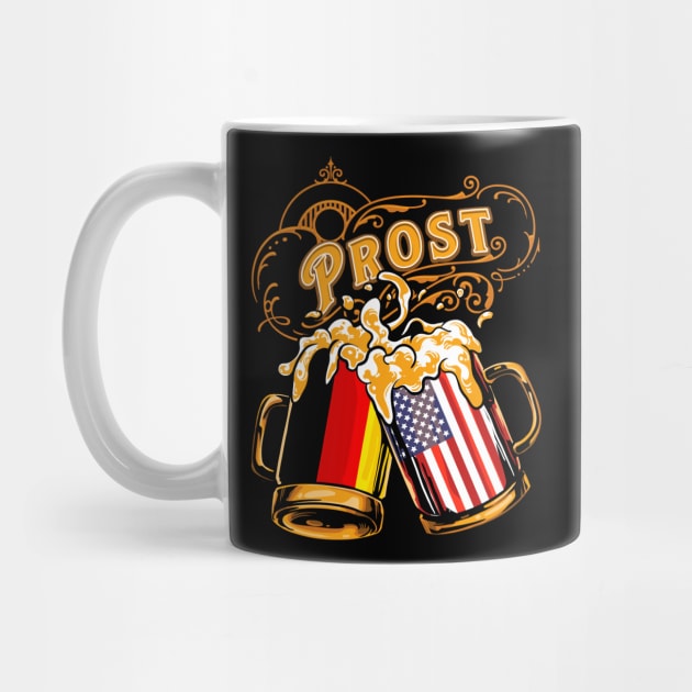 Oktoberfest Wiesn Prost Deutschland - USA by TonTomDesignz